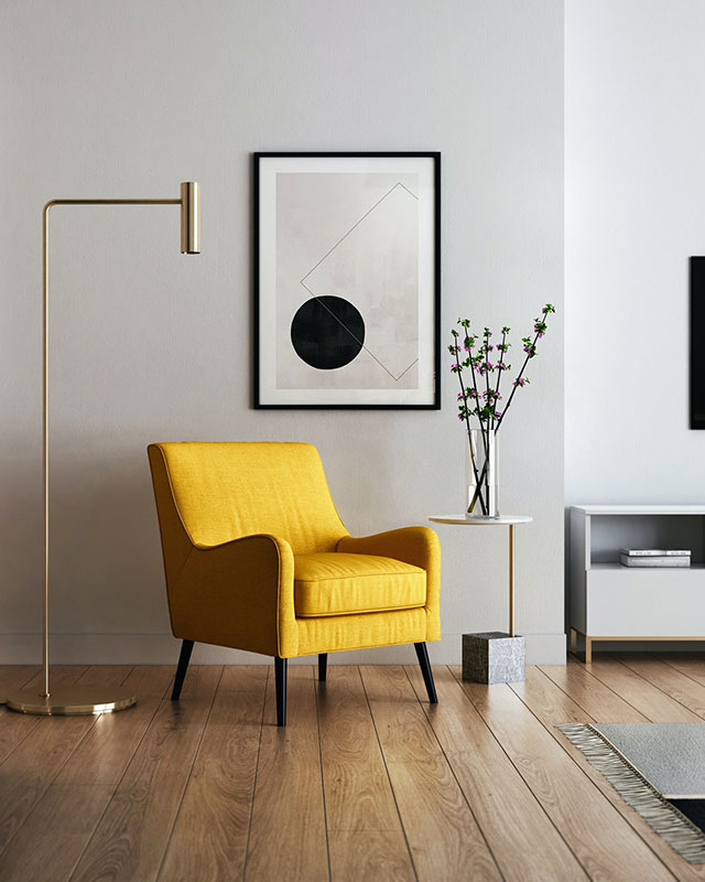 Golden Lamp for Room